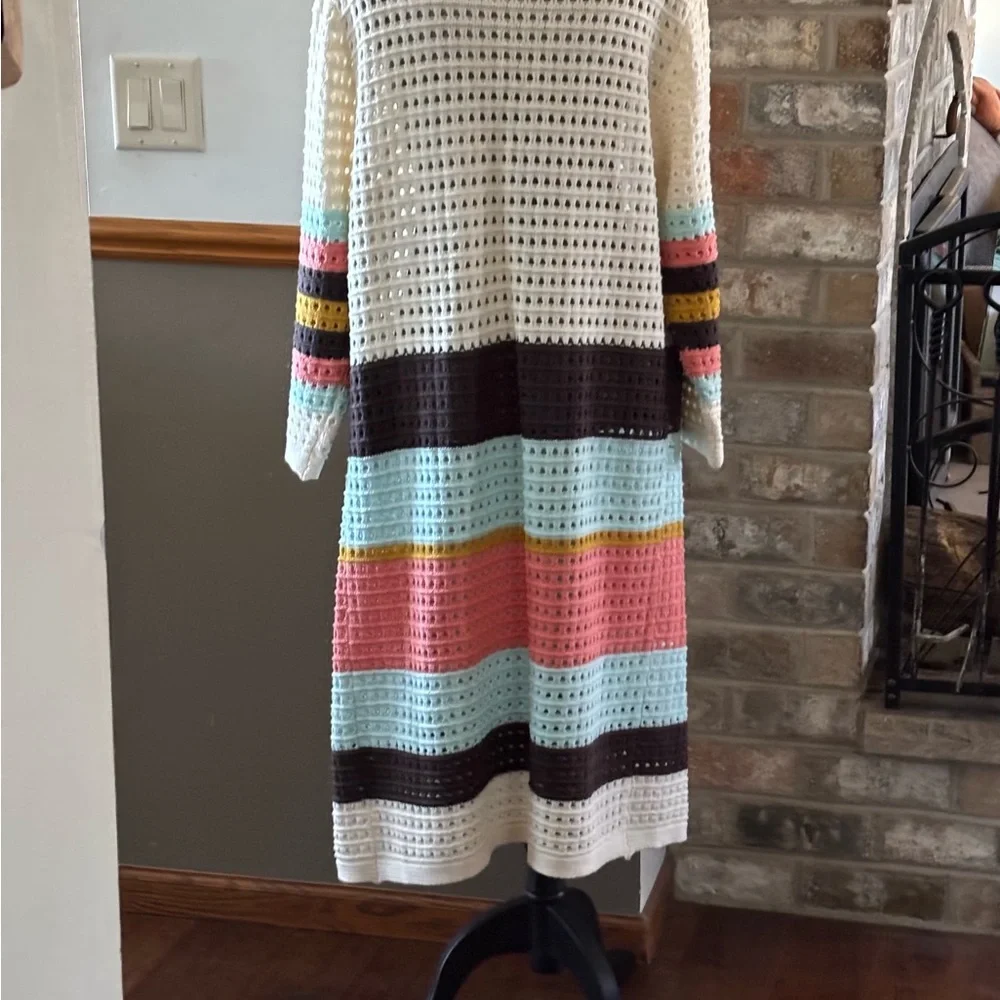 ELF Colorful Striped Women's Cardigan - Picture 2 of 6